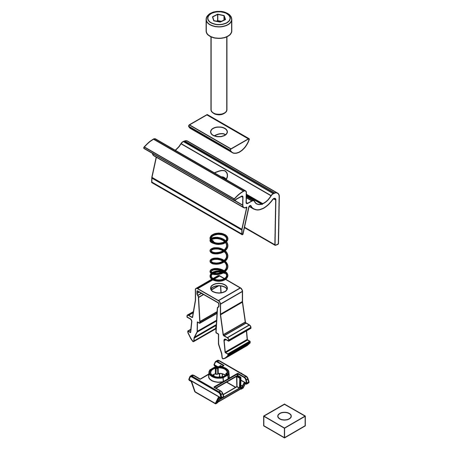 K2 Systems 2002514 Universal Endklemme OneEnd 30-42 mm silber